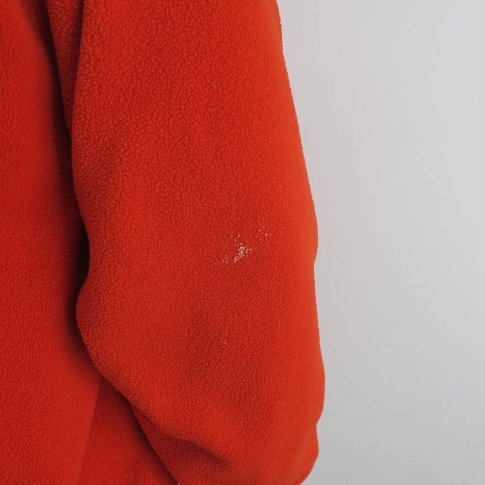 Nautica Competition 1/4 Zip Fleece Pullover Sweater Mens Small Orange - Picture 6 of 9